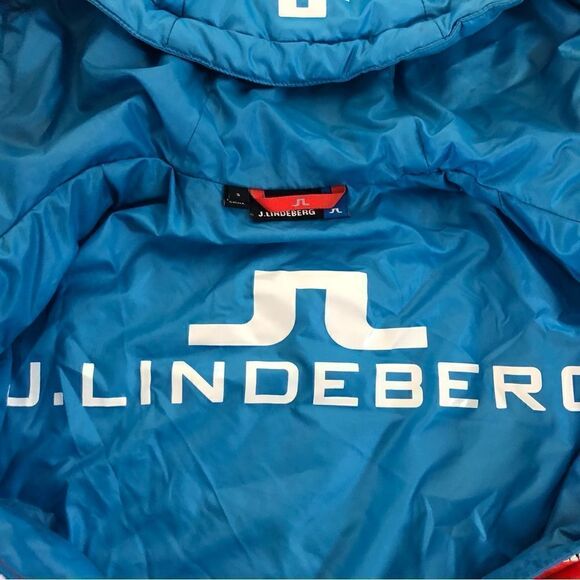 J Lindeberg W ALASKA LINER PERTEX Puffer Jacket Red/White/Blue - Picture 6 of 13